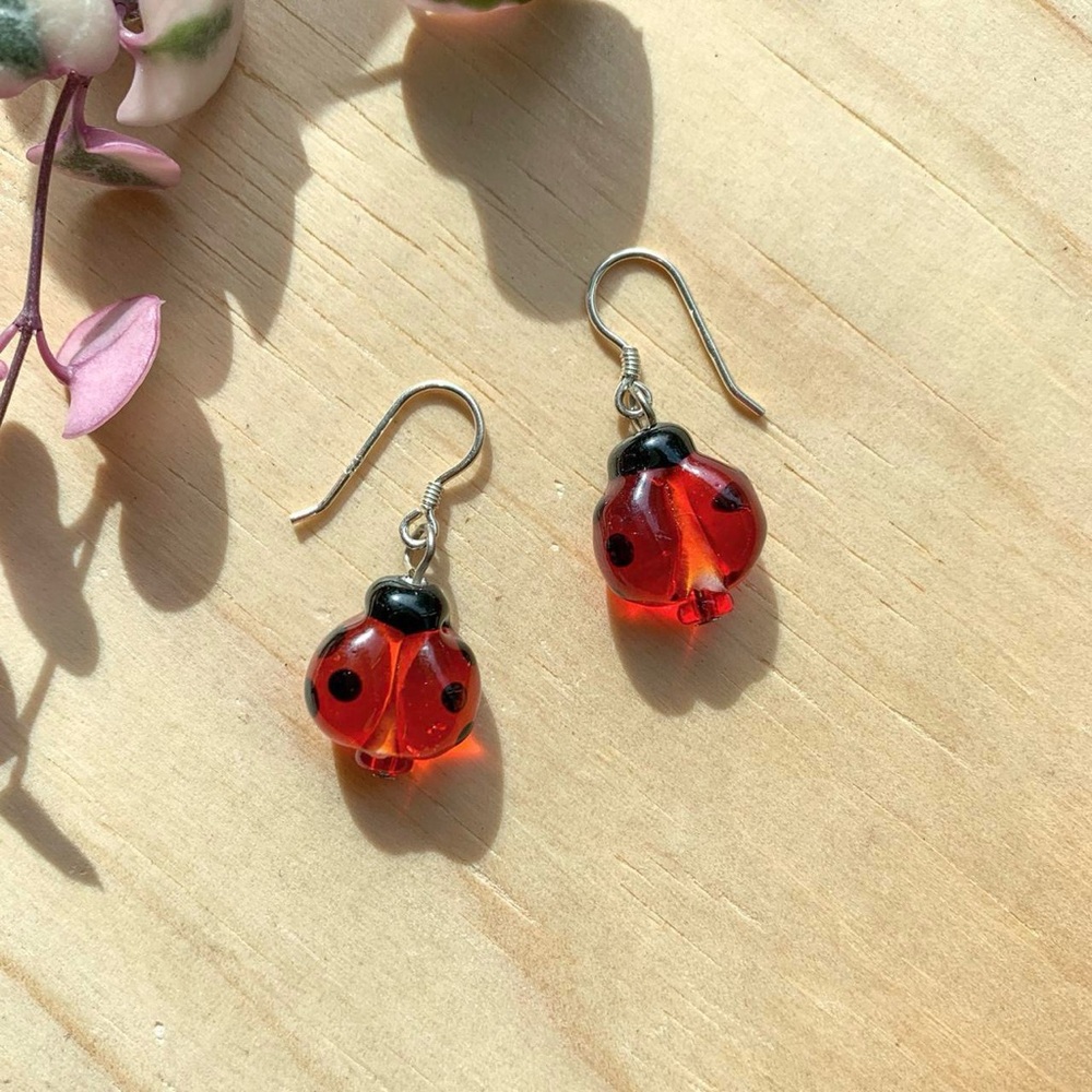 NEW Handmade Ladybug Earrings